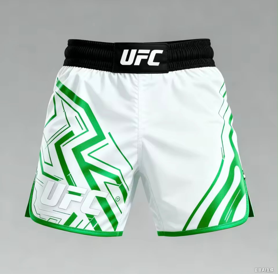 מכנסי UFC לבן-ירוק
